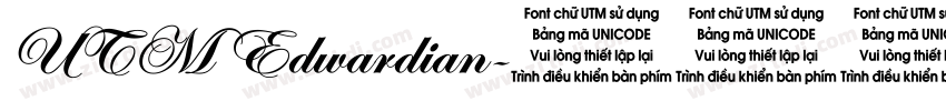 UTM Edwardian字体转换
